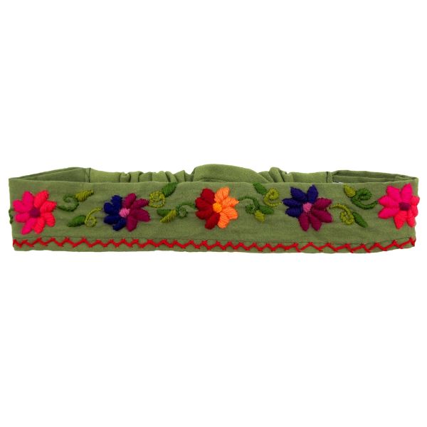 Picture of Embroidered Floral Headwrap