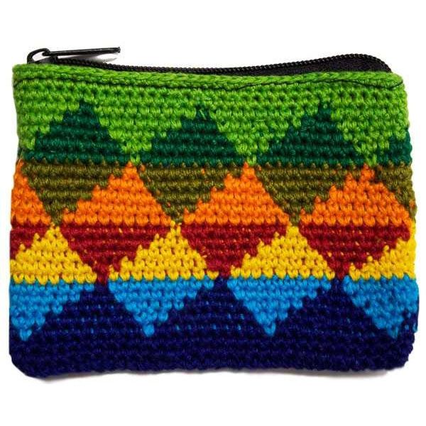 Picture of zig zag crocheted coin purse