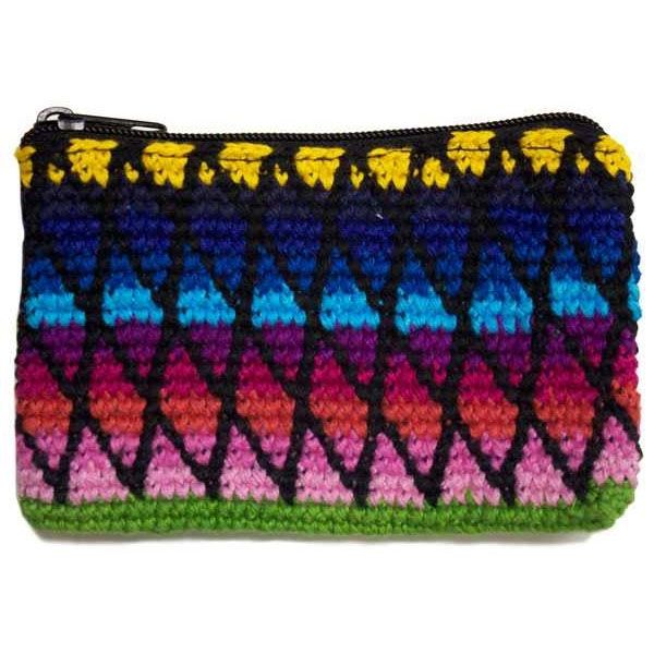 Picture of zig zag crocheted coin purse
