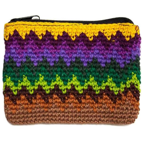 Picture of zig zag crocheted coin purse