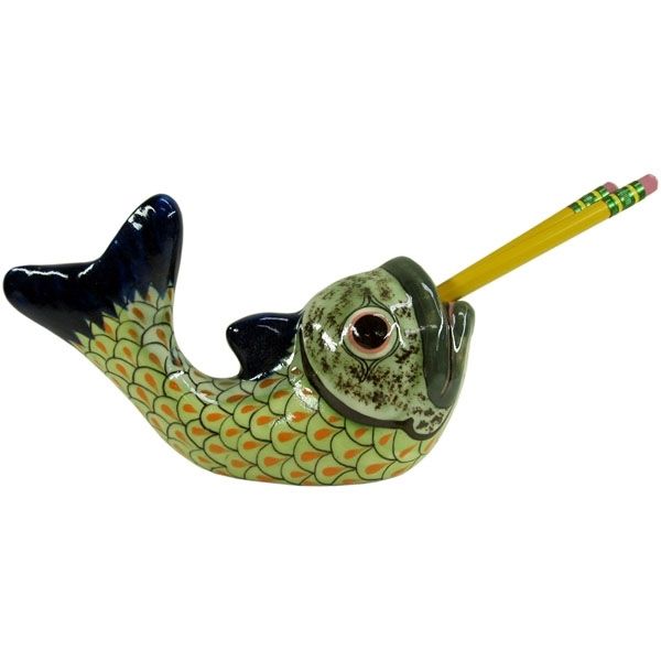 Picture of ceramic fish pencil holder