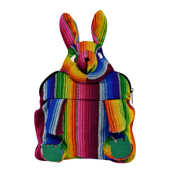 Picture of striped rabbit backpack