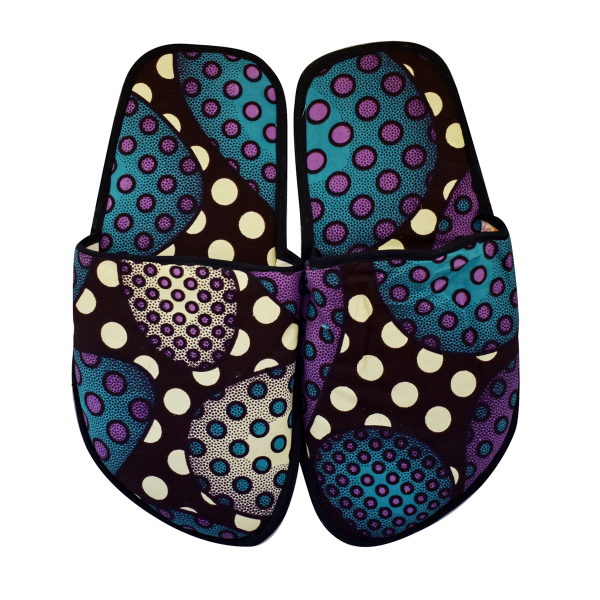 Picture of amari african wax print slippers