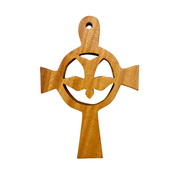 Picture of hand-carved wooden cross - small