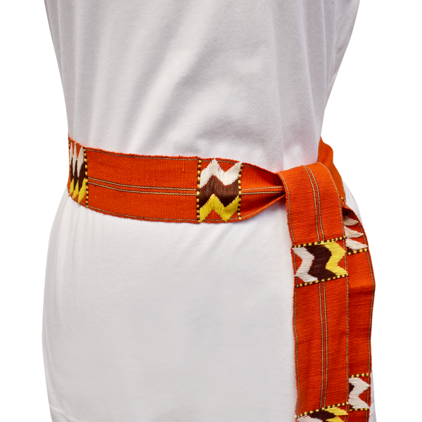 Picture of embroidered cotton sash belt