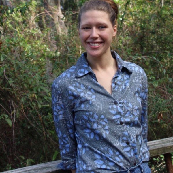 Ana Batik Print 3/4 Sleeve Button Up Shirt