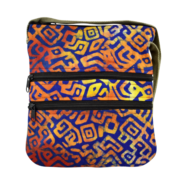 Picture of three zip batik bag