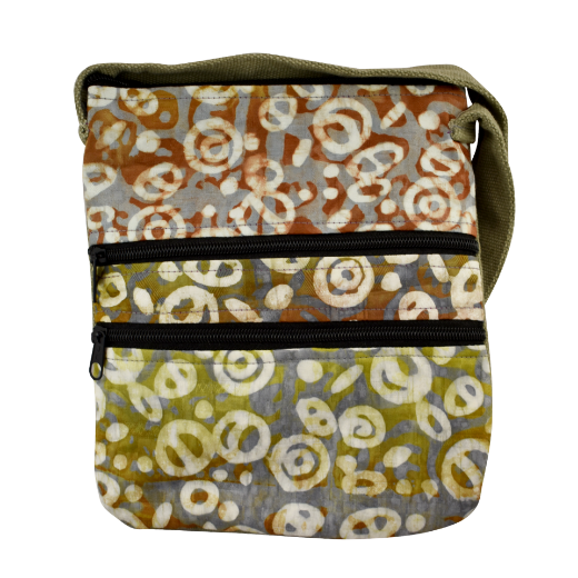 Picture of three zip batik bag