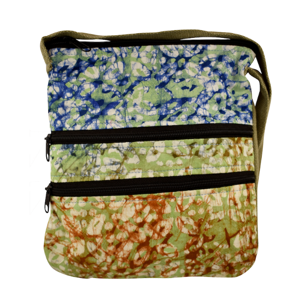 Picture of three zip batik bag