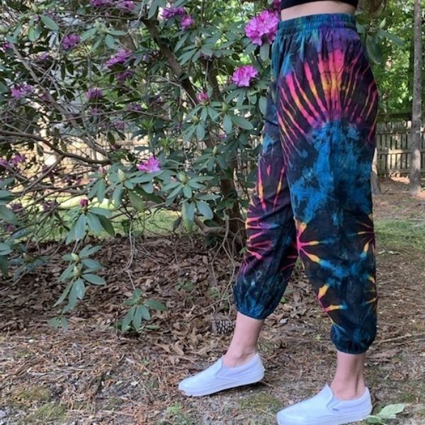 Rainbow Tie Dye Cotton Sweatpants