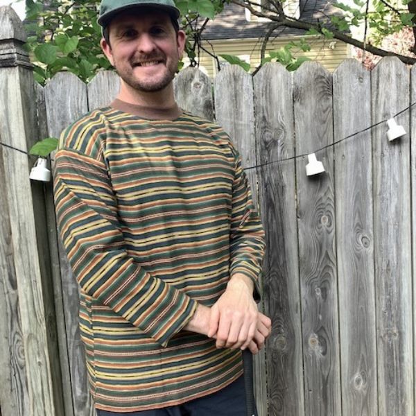 Picture of long sleeve ikat t-shirt