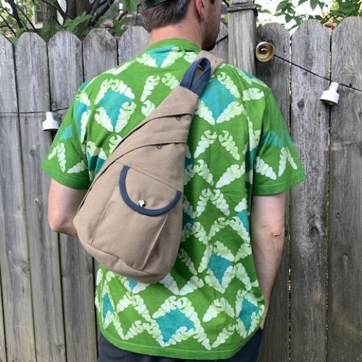 Picture of canvas tourista sling bag