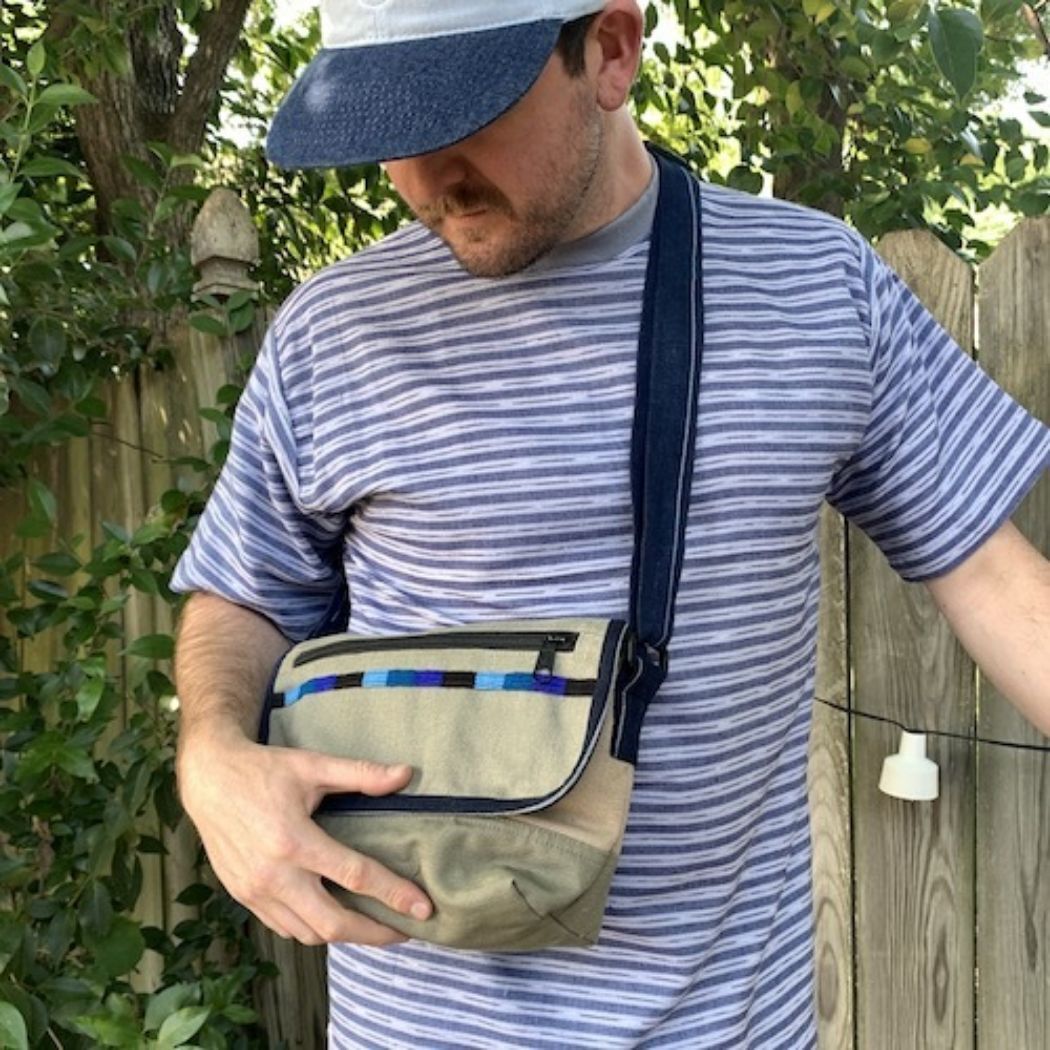 Picture of steven's canvas satchel