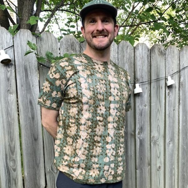 Batik Print Cotton T-Shirt