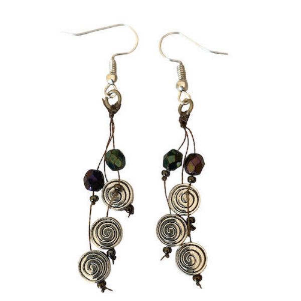 Picture of spiral trio earrings