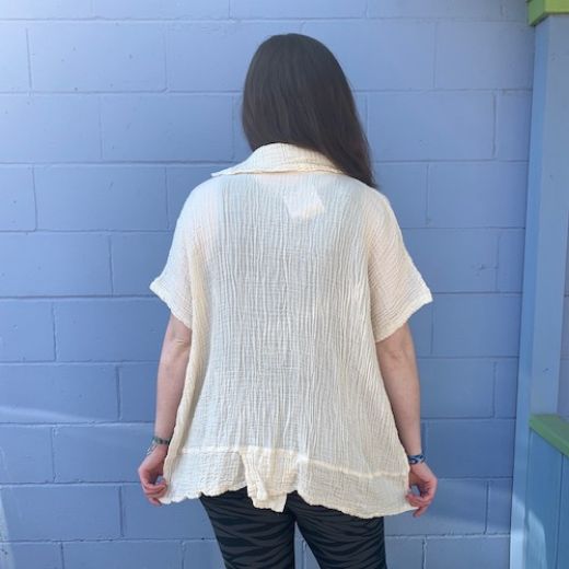 Picture of gauzy cotton molly top