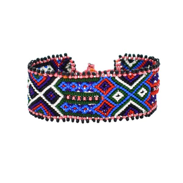 Picture of beaded woven bracelet