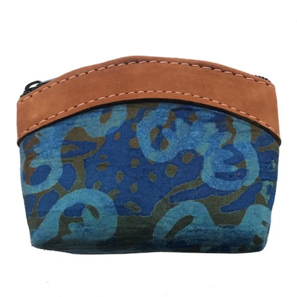 Picture of batik leather coin purse