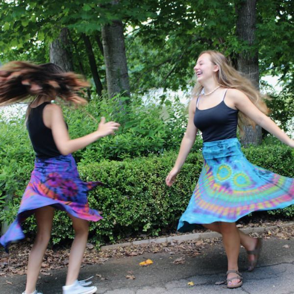 Tie dye 2025 dance skirt