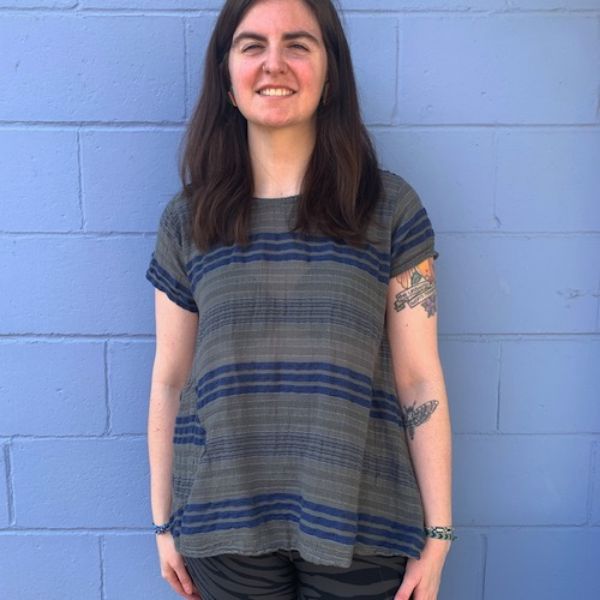 	Marina Striped Short Sleeve Top