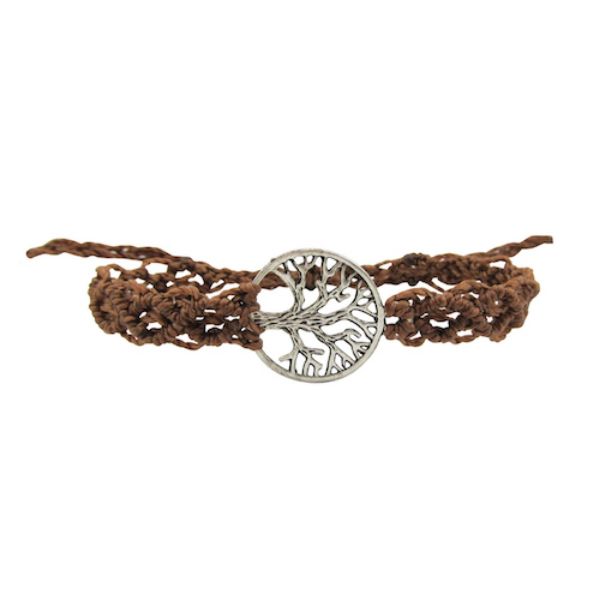 Picture of macrame tree of life bracelet