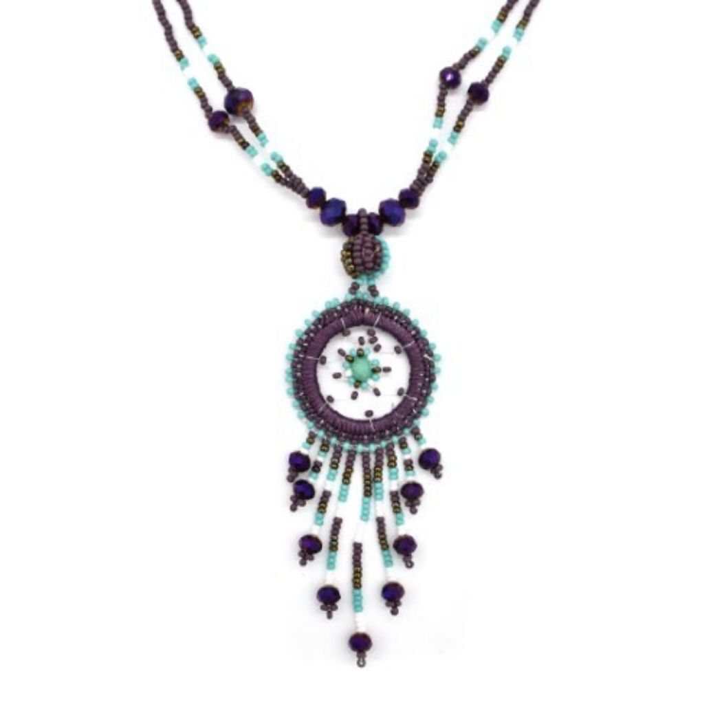 Picture of dream catcher beaded necklace