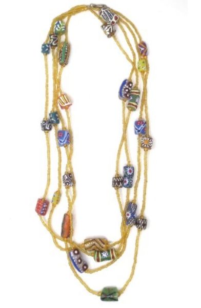 Picture of Mali Double Glass Bead Statement Necklace