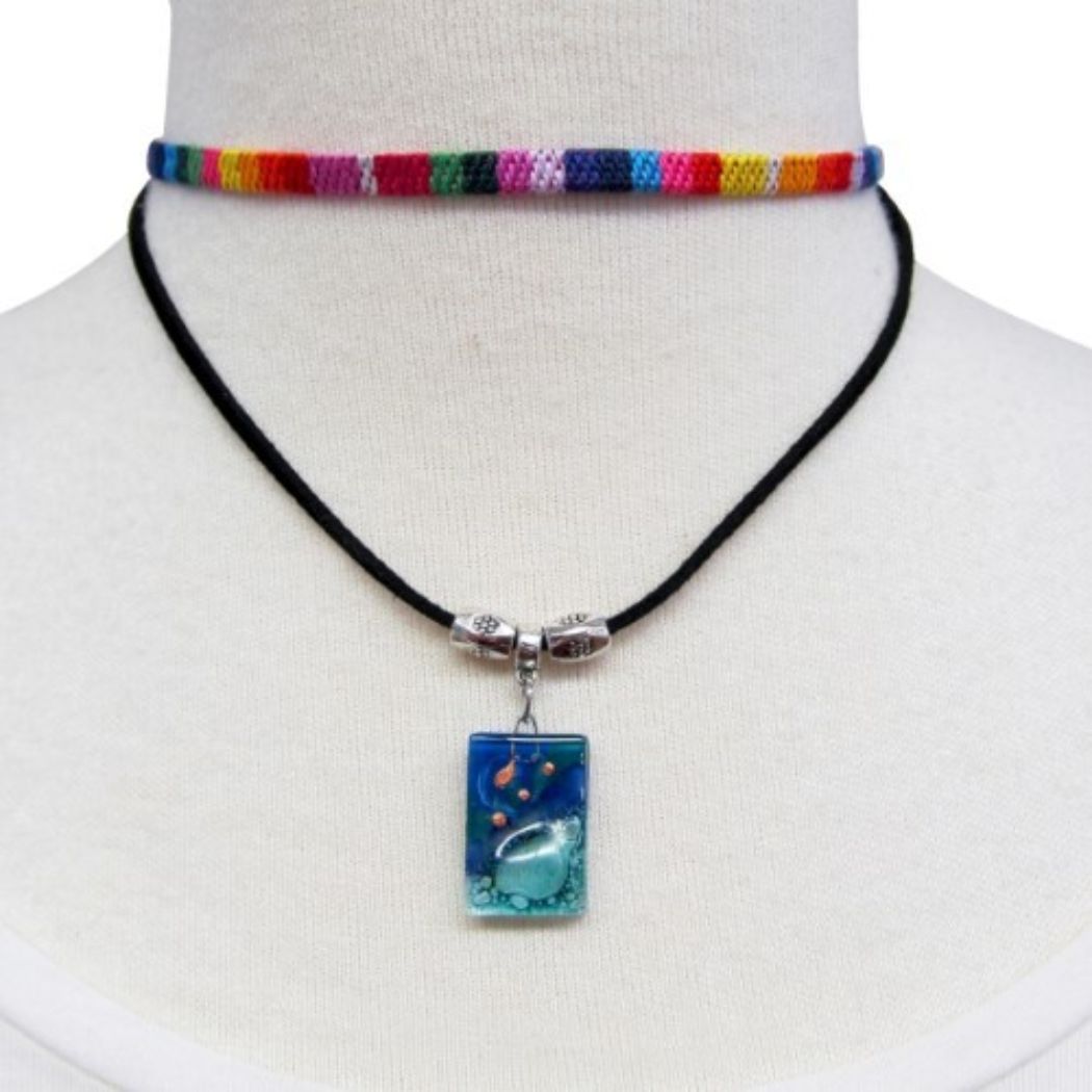Fused Glass Double Choker