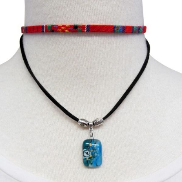 Fused Glass Double Choker