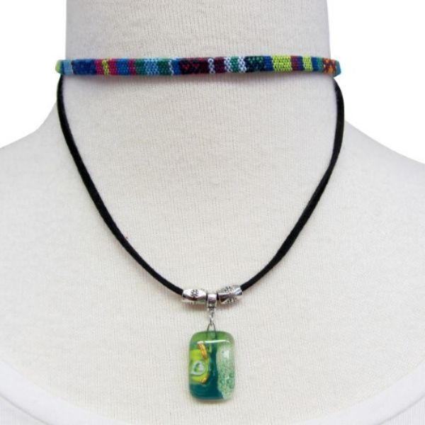 Picture of fusion glass double choker