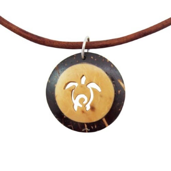 Picture of coco leather deluxe necklace - turtle