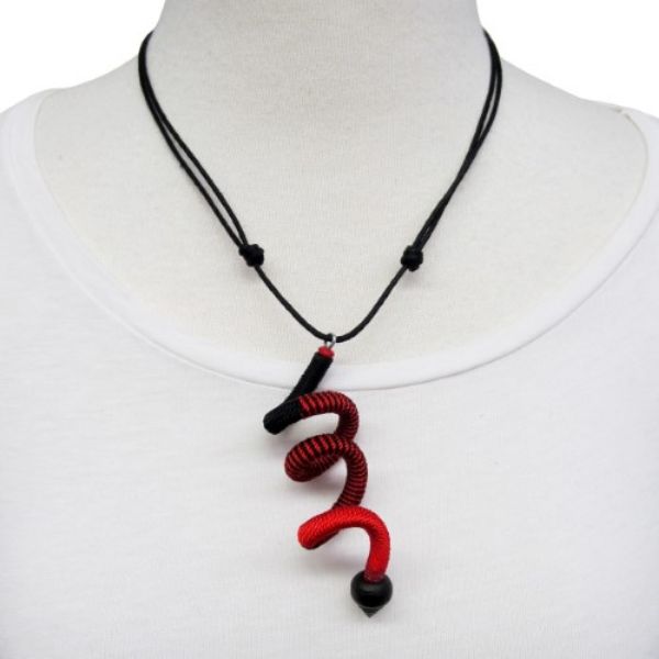 Picture of fiddlehead adjustable pendant necklace