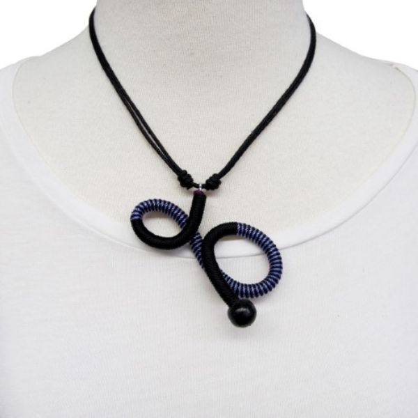 Picture of fiddlehead adjustable pendant necklace