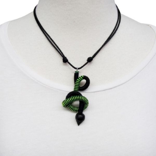 Picture of fiddlehead adjustable pendant necklace