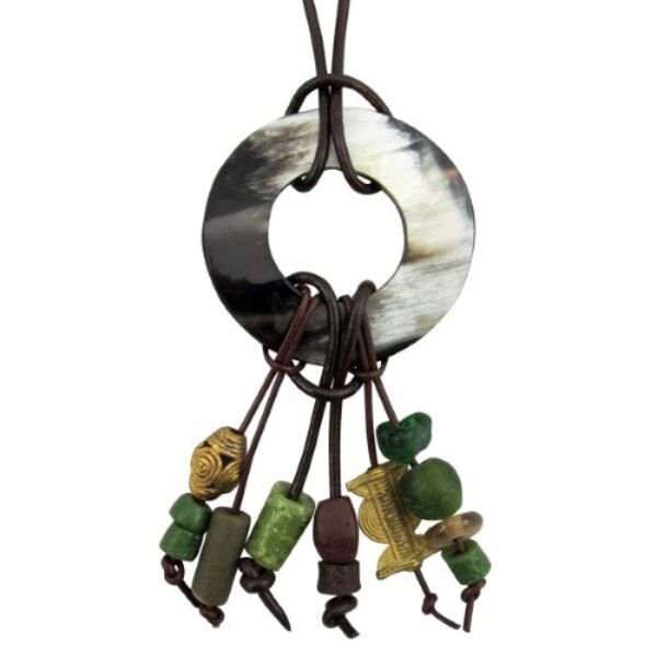 Picture of Hand-carved Horn Statement Necklace
