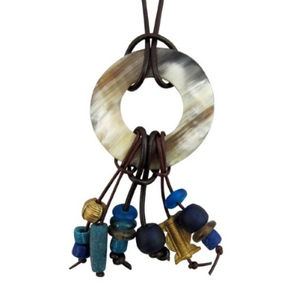 Hand-carved Horn Statement Necklace