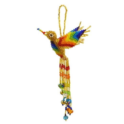 Picture of beaded crystal bird ornament
