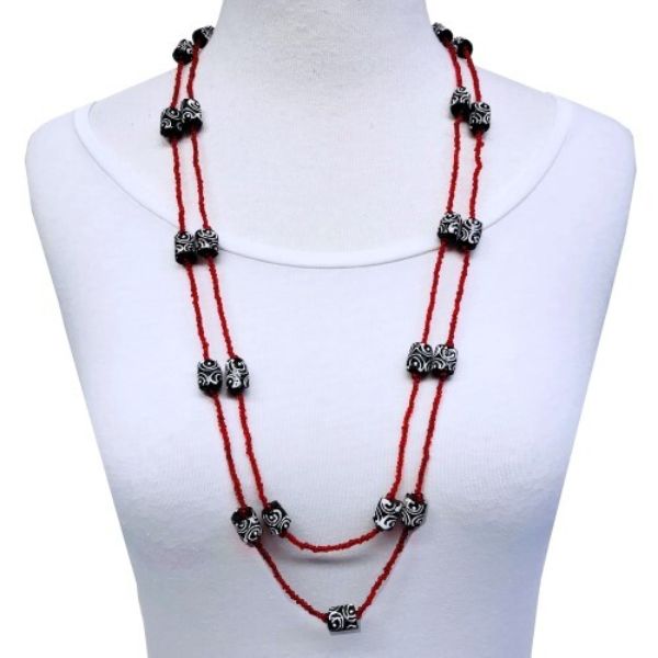 Picture of Mali Glass Bead Statement Necklace