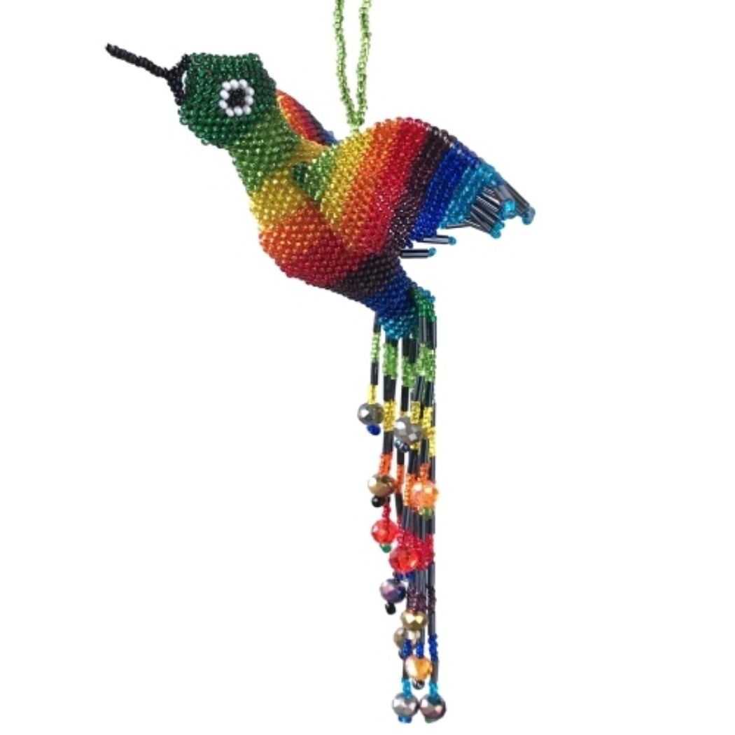 Picture of flying bird extra large beaded ornament