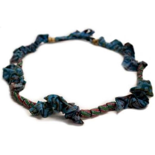 Picture of scrunchie batik necklace