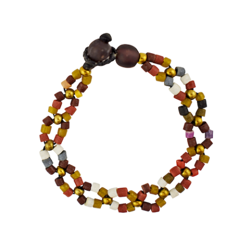 Picture of sankofa glass bead bracelet