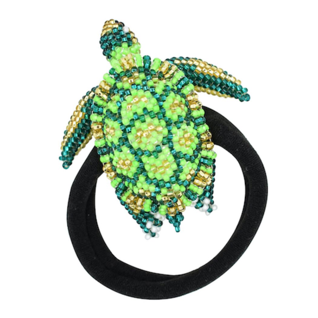 Picture of Turtle Beaded Hair Tie