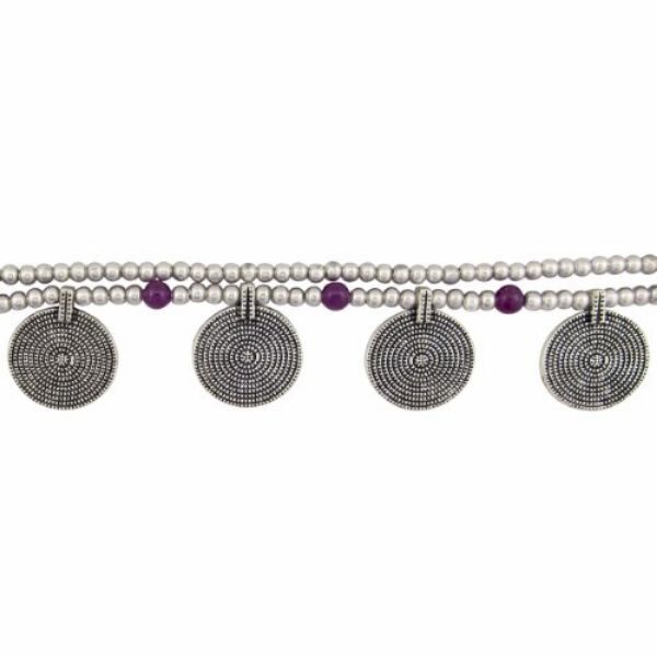 Picture of spiral disk bell anklet