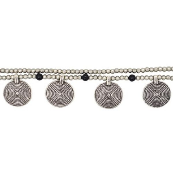 Picture of spiral disk bell anklet