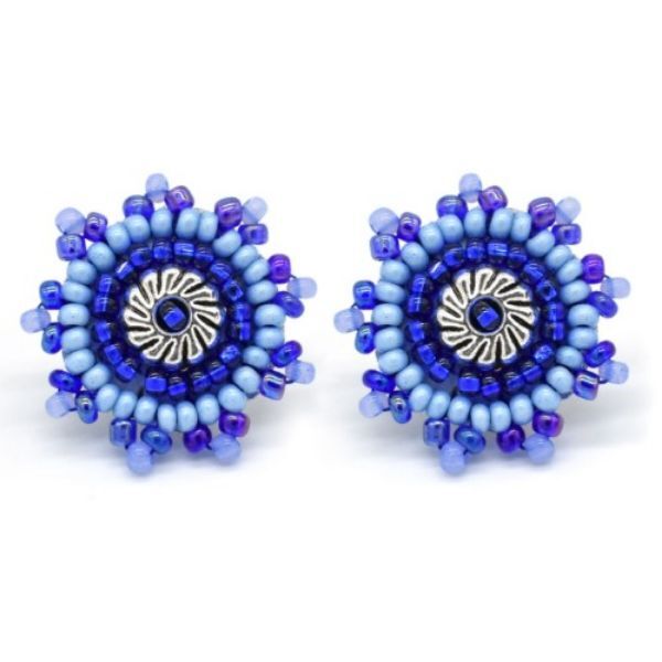 Picture of beaded stud earrings