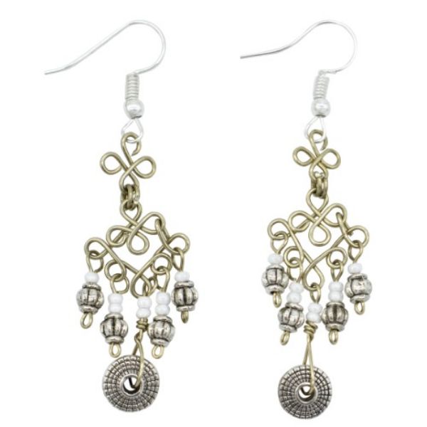 Picture of rosetta charm earrings