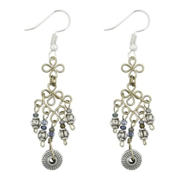 Picture of rosetta charm earrings