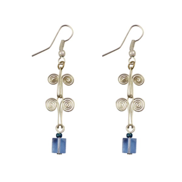 Picture of glass cube earrings