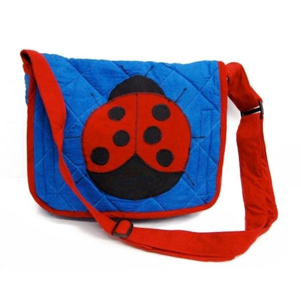 Picture of animal applique messenger bag