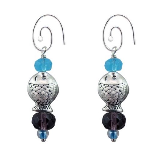 Picture of fish charm earrings
